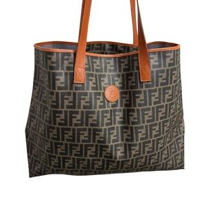 Fendi XXL huge vintage zucca tote bag shoulder bag unisex WOW